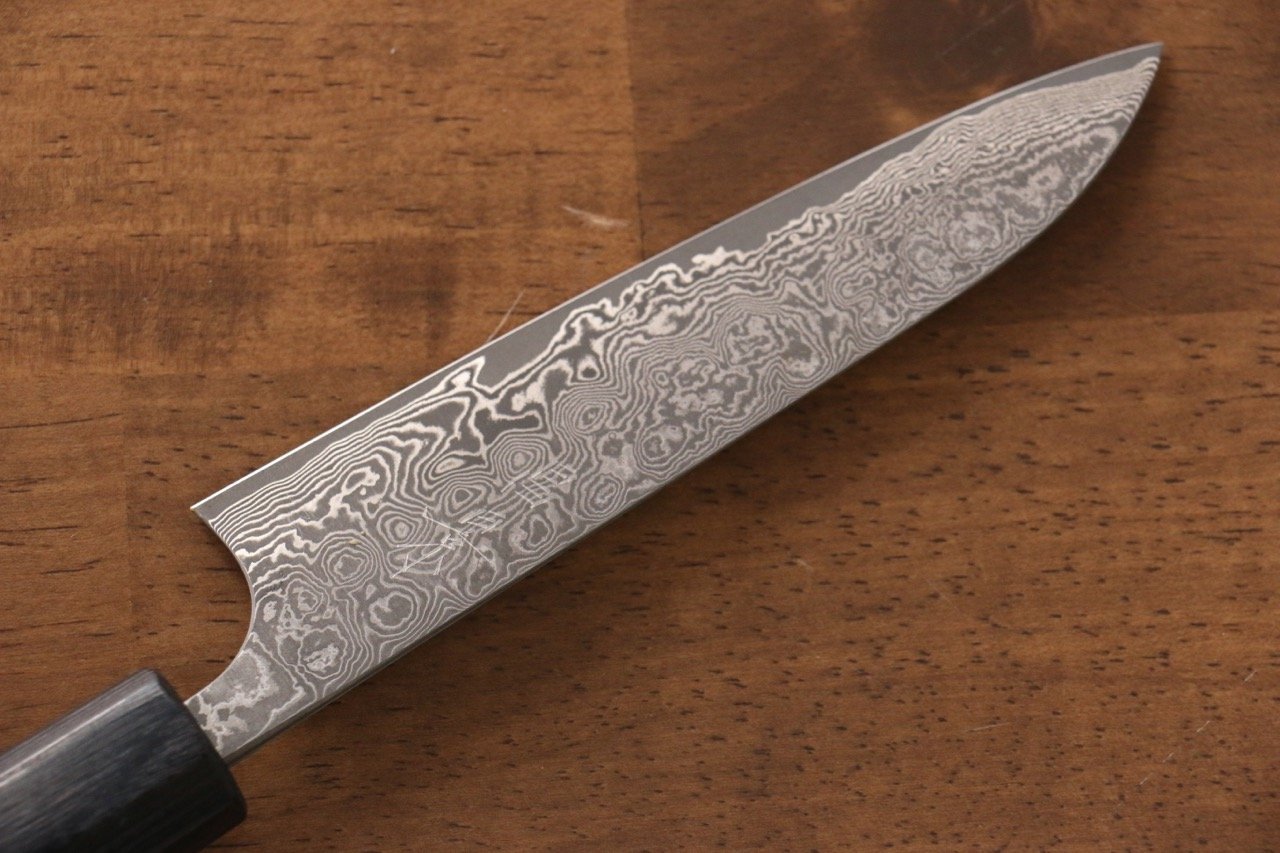 Masakage Kumo VG10 Damascus Petty-Utility 120mm Shitan Handle - Seisuke Knife