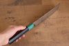 Yu Kurosaki Senko Ei SG2 Hammered Nakiri 165mm Shitan (ferrule: Green Pakka wood) Handle - Seisuke Knife - Slide 8