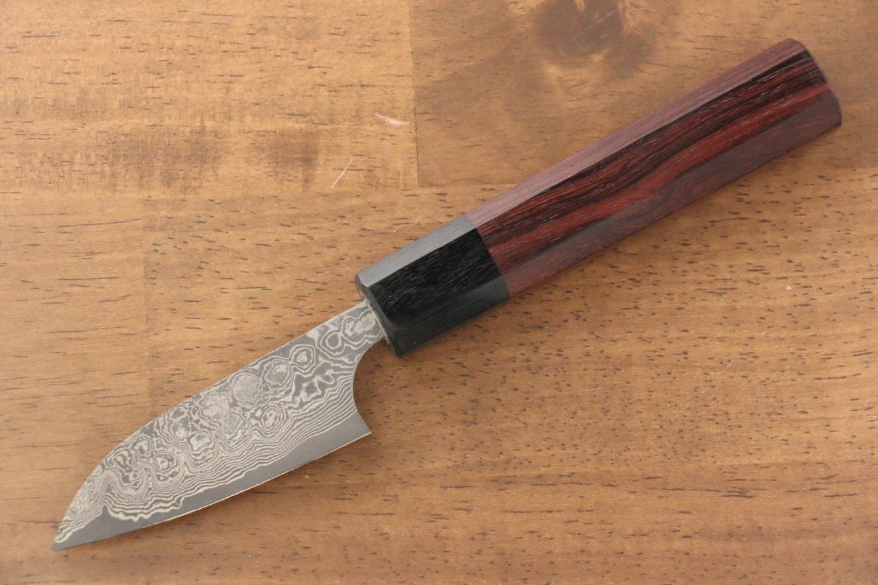Masakage Kumo VG10 Damascus Petty-Utility  75mm Shitan Handle - Seisuke Knife