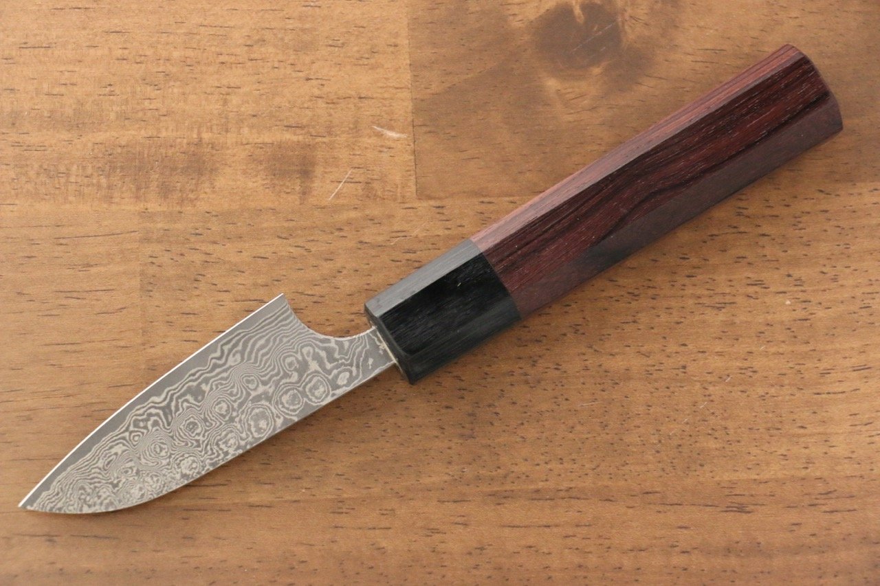 Masakage Kumo VG10 Damascus Petty-Utility  75mm Shitan Handle - Seisuke Knife