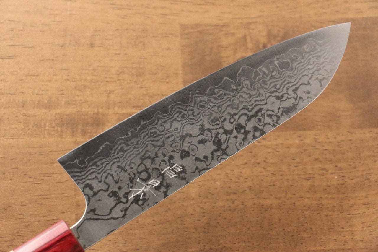 Masakage Kiri VG10 Damascus Santoku 170mm Magnolia Handle - Seisuke Knife