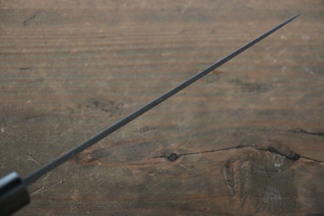 Shungo Ogata White Steel No.2 Kurouchi Damascus Petty-Utility 150mm Shitan Handle - Seisuke Knife