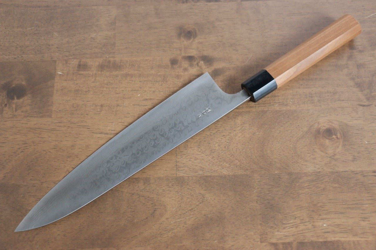 Nao Yamamoto VG10 Damascus Gyuto 240mm Cherry Wood Handle - Seisuke Knife