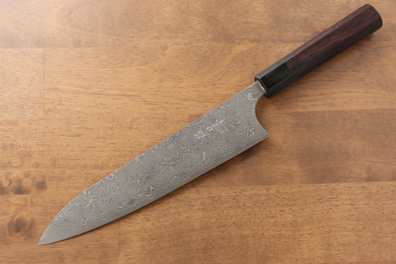 Masakage Kumo VG10 Damascus Gyuto 210mm Shitan Handle - Seisuke Knife