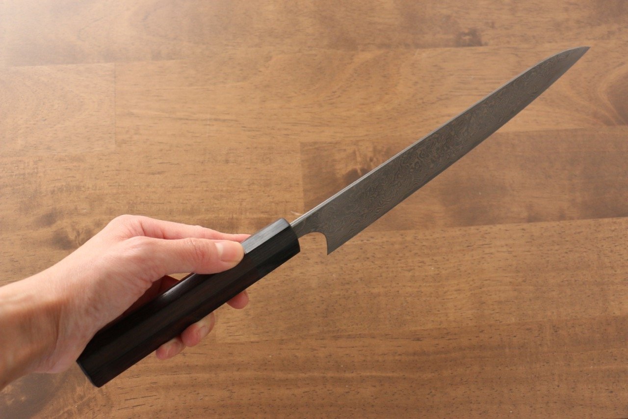 Masakage Kumo VG10 Damascus Gyuto 210mm Shitan Handle - Seisuke Knife