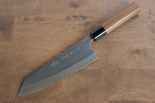  Nao Yamamoto Silver Steel No.3 Nashiji Bunka 180mm with Walnut Handle - Seisuke Knife