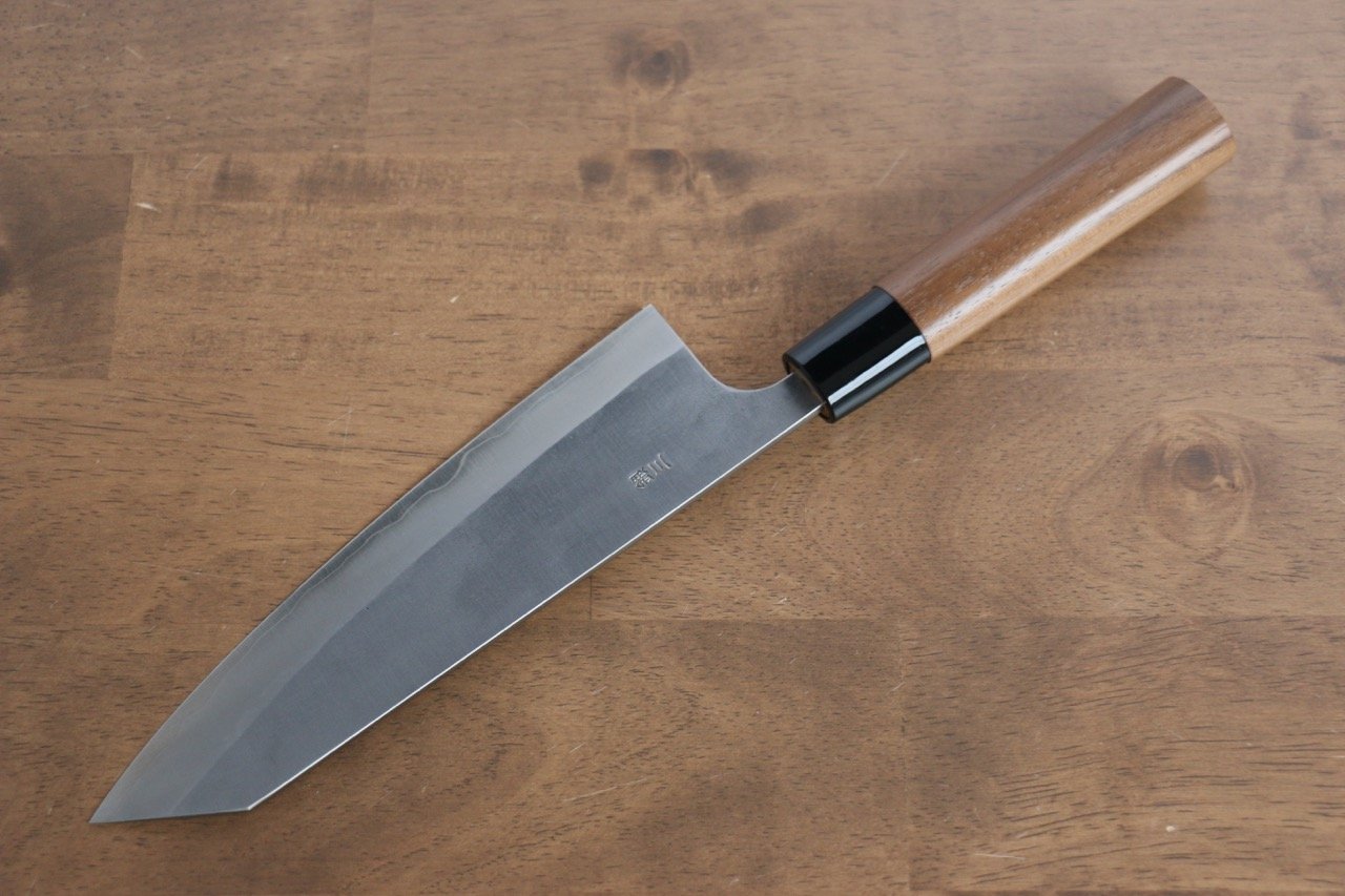 Nao Yamamoto Silver Steel No.3 Nashiji Bunka 180mm with Walnut Handle - Seisuke Knife
