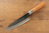 Masakage Mizu Blue Steel No.2 Black Finished Santoku 165mm with American Cherry Handle - Seisuke Knife