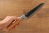 Masakage Mizu Blue Steel No.2 Black Finished Santoku 165mm with American Cherry Handle - Seisuke Knife