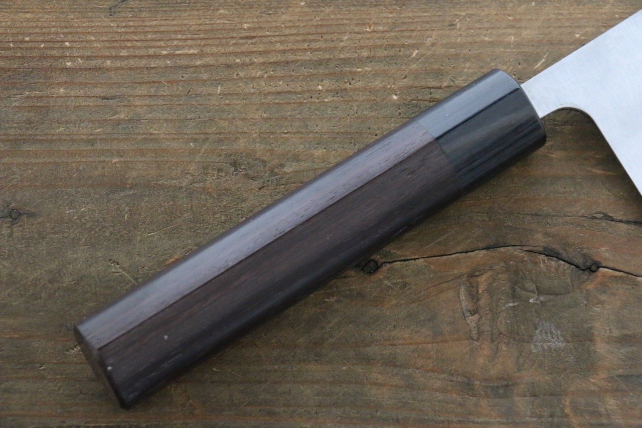 Shungo Ogata White Steel No.2 Damascus Gyuto 210mm Shitan Handle - Seisuke Knife