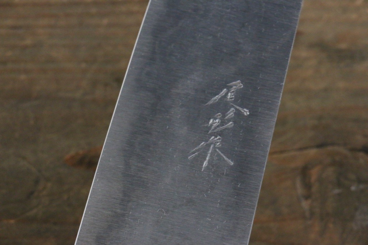 Shungo Ogata White Steel No.2 Damascus Gyuto 210mm Shitan Handle - Seisuke Knife