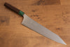 Yu Kurosaki Senko Ei SG2 Hammered Gyuto 270mm Shitan (ferrule: Green Pakka wood) Handle - Seisuke Knife - Slide 1