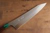 Yu Kurosaki Senko Ei SG2 Hammered Gyuto 270mm Shitan (ferrule: Green Pakka wood) Handle - Seisuke Knife - Slide 3