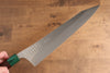 Yu Kurosaki Senko Ei SG2 Hammered Gyuto 270mm Shitan (ferrule: Green Pakka wood) Handle - Seisuke Knife - Slide 4