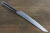 Sakai Takayuki Hien Silver Steel No.3 Kengata Sujihiki Black - Seisuke Knife - Slide 2