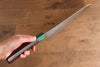 Yu Kurosaki Senko Ei SG2 Hammered Gyuto 270mm Shitan (ferrule: Green Pakka wood) Handle - Seisuke Knife - Slide 7