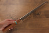 Yu Kurosaki Shizuku SG2 Hammered Sujihiki 270mm Maple(With turquoise ring Brown) Handle - Seisuke Knife - Slide 9