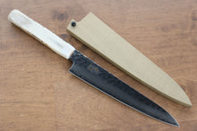  Sakai Takayuki VG10 33 Layer Damascus Petty-Utility 150mm Cow Bone Handle with Sheath - Seisuke Knife