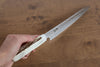 Sakai Takayuki VG10 33 Layer Damascus Petty-Utility 150mm Cow Bone Handle with Sheath - Seisuke Knife - Slide 11
