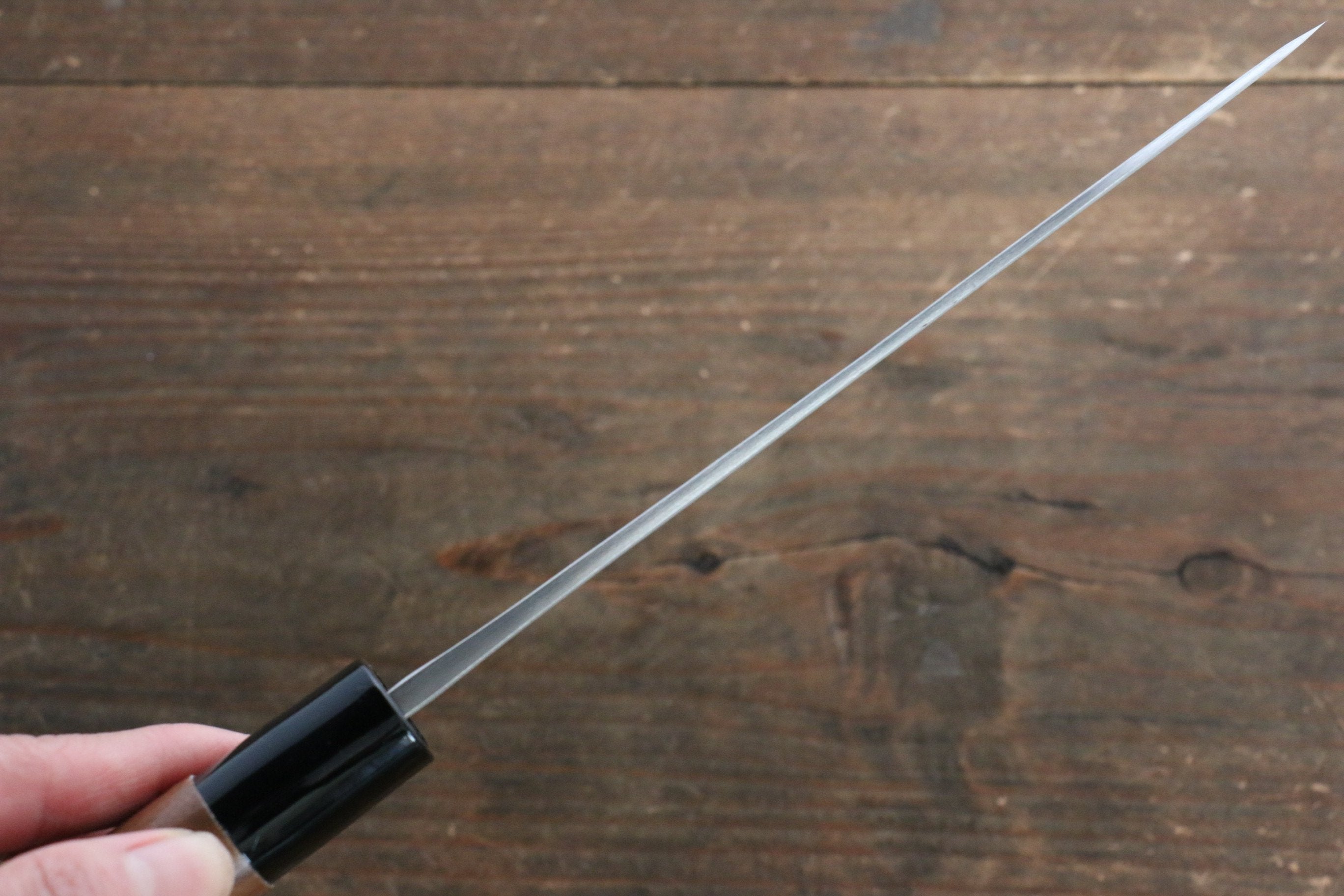 Nao Yamamoto Silver Steel No.3 Nashiji Santoku  165mm Walnut Handle - Seisuke Knife