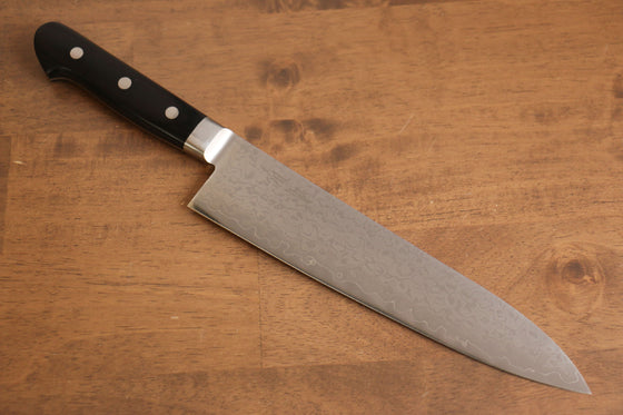 Seisuke VG10 8 Layer Damascus Migaki Finished Gyuto 210mm Black Pakka wood Handle - Seisuke Knife