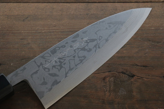 Hideo Kitaoka Blue Steel No.2 Damascus Deba Japanese Chef Knife 180mm - Seisuke Knife