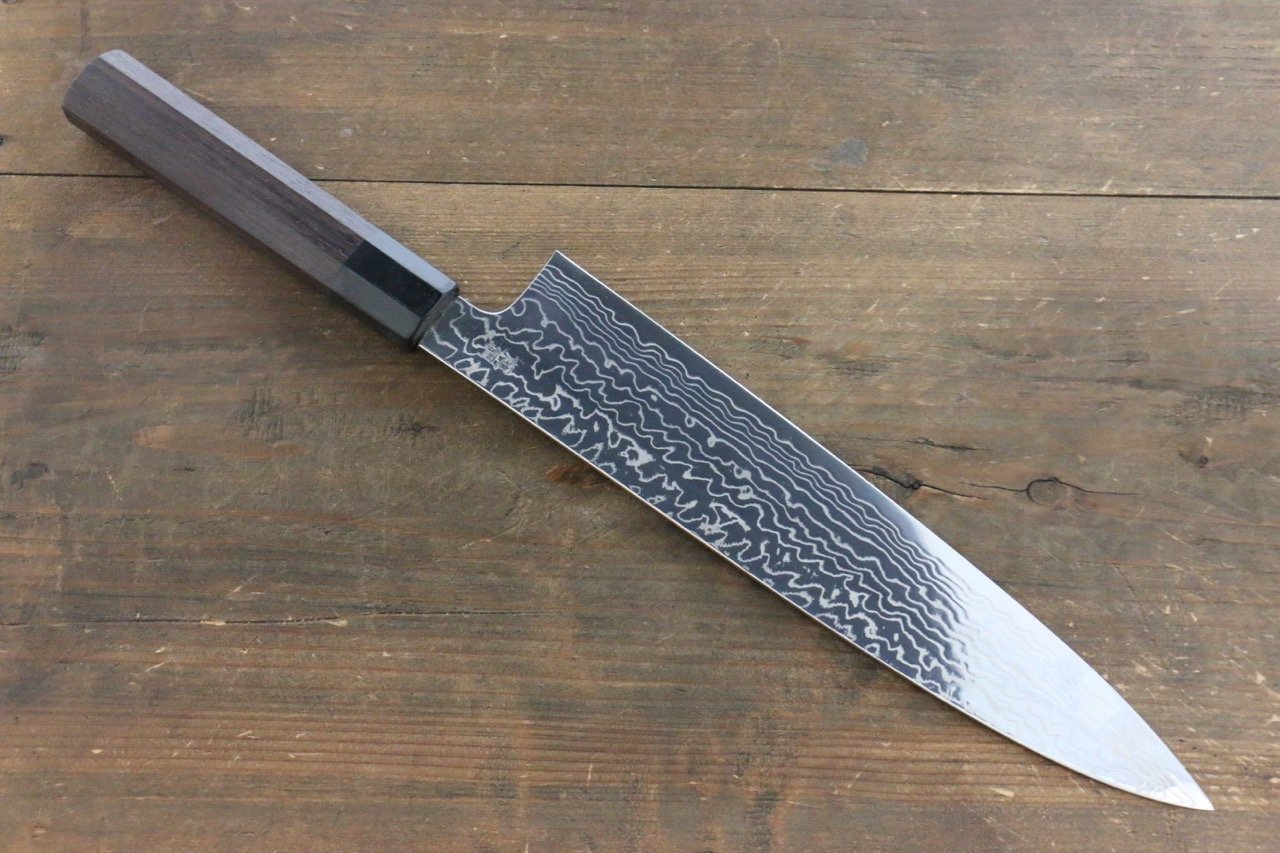 Sukenari ZDP189 Damascus Gyuto 270mm Shitan Handle - Seisuke Knife