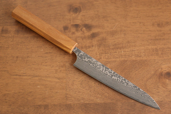 Yoshimi Kato VG10 Damascus Petty-Utility 150mm with Olive Tree Handle - Seisuke Knife