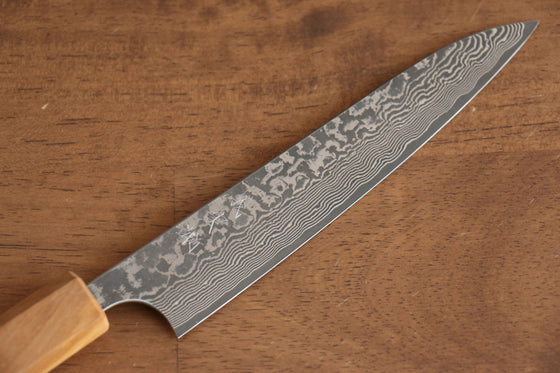 Yoshimi Kato VG10 Damascus Petty-Utility 150mm with Olive Tree Handle - Seisuke Knife