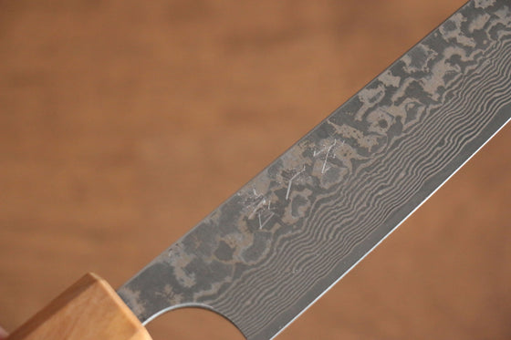 Yoshimi Kato VG10 Damascus Petty-Utility 150mm with Olive Tree Handle - Seisuke Knife