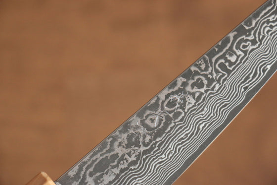 Yoshimi Kato VG10 Damascus Petty-Utility 120mm Olive tree Handle - Seisuke Knife