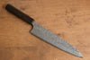 Yoshimi Kato VG10 Damascus Gyuto  210mm Enju Lacquered(Black） Handle - Seisuke Knife - Slide 1