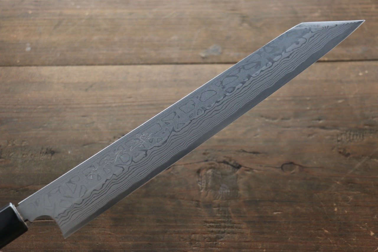 Hideo Kitaoka White Steel No.2 Damascus Kiritsuke Yanagiba Japanese Chef Knife 270mm - Seisuke Knife