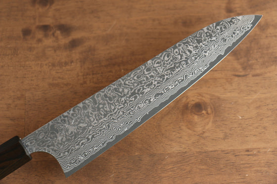 Yoshimi Kato VG10 Damascus Gyuto  210mm Enju Lacquered(Black） Handle - Seisuke Knife