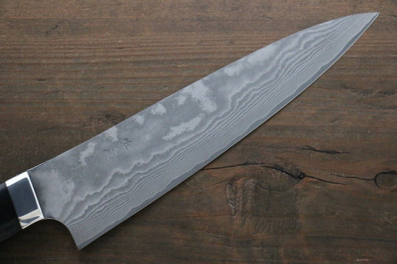 Takeshi Saji VG10 Black Damascus Gyuto 180mm Black Micarta Handle - Seisuke Knife