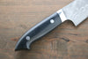 Takeshi Saji VG10 Black Damascus Gyuto Japanese Chef Knife 180mm wtih Black Micarta handle - Seisuke Knife