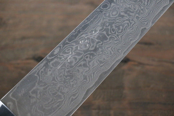 Takeshi Saji SG2 Diamond Finish Damascus Sujihiki 240mm Ironwood Handle - Seisuke Knife