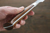 Takeshi Saji SG2 Diamond Finish Damascus Sujihiki 240mm Ironwood Handle - Seisuke Knife - Slide 12
