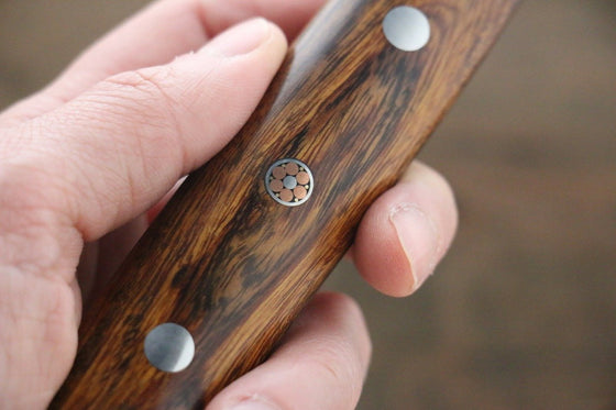 Takeshi Saji SG2 Diamond Finish Damascus Sujihiki 240mm Ironwood Handle - Seisuke Knife