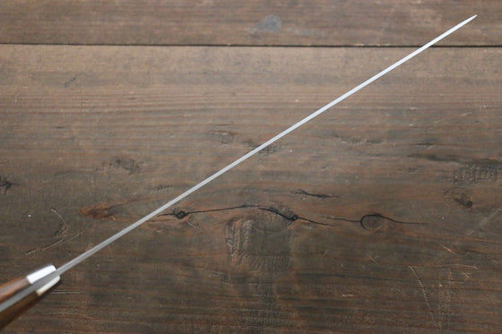 Takeshi Saji SG2 Diamond Finish Damascus Sujihiki 240mm Ironwood Handle - Seisuke Knife