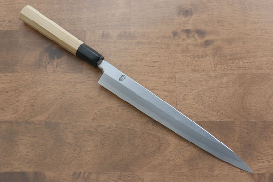 Kikuzuki White Steel No.2 Kasumitogi Yanagiba 240mm with Magnolia Handle - Seisuke Knife