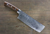 Takeshi Saji SG2 Diamond Finish Damascus Nakiri 180mm Ironwood Handle - Seisuke Knife - Slide 1