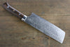 Takeshi Saji SG2 Diamond Finish Damascus Nakiri 180mm Ironwood Handle - Seisuke Knife - Slide 2