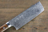 Takeshi Saji SG2 Diamond Finish Damascus Nakiri 180mm Ironwood Handle - Seisuke Knife - Slide 6