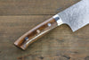 Takeshi Saji SG2 Diamond Finish Damascus Nakiri 180mm Ironwood Handle - Seisuke Knife - Slide 7