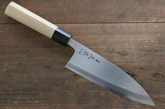 Masamoto Hongasumi White Steel No.2 Deba with Magnolia Handle - Seisuke Knife