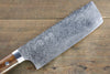 Takeshi Saji SG2 Diamond Finish Damascus Nakiri 180mm Ironwood Handle - Seisuke Knife - Slide 5