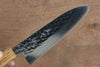 Yu Kurosaki Senko SG2 Hammered Small Santoku 150mm Live oak Lacquered Handle - Seisuke Knife - Slide 4