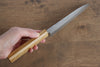 Yu Kurosaki Senko SG2 Hammered Small Santoku 150mm Live oak Lacquered Handle - Seisuke Knife - Slide 8