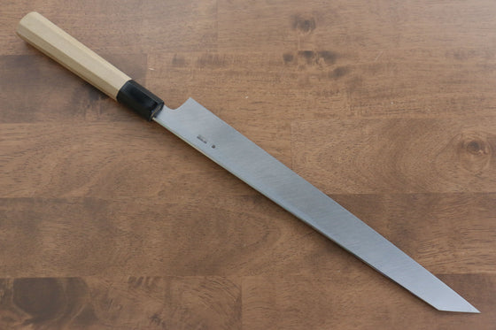 Kikuzuki White Steel No.2 Kasumitogi Kiritsuke Yanagiba 300mm Magnolia Handle - Seisuke Knife